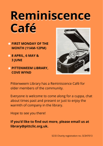 Read more about the article Reminiscence Café – back in the Library